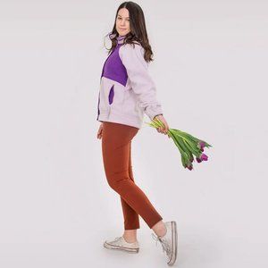 NWOT Alder Apparel 28" Open Air Pants Clay Size M High Waist Stretchy Hiking